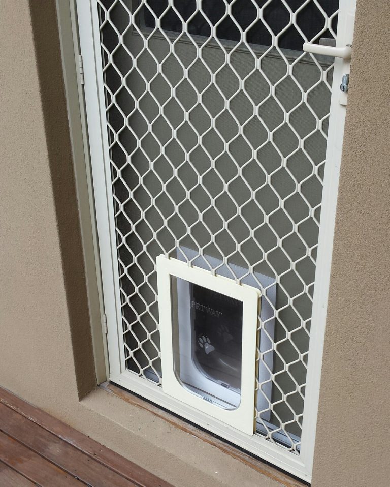 Aligned Screen & Timber Large Dog Door Installation SPD